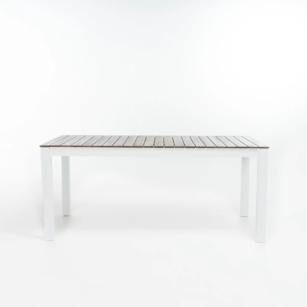 Dark Brown and White 3 Piece Outdoor Wood Picnic Set X16965
